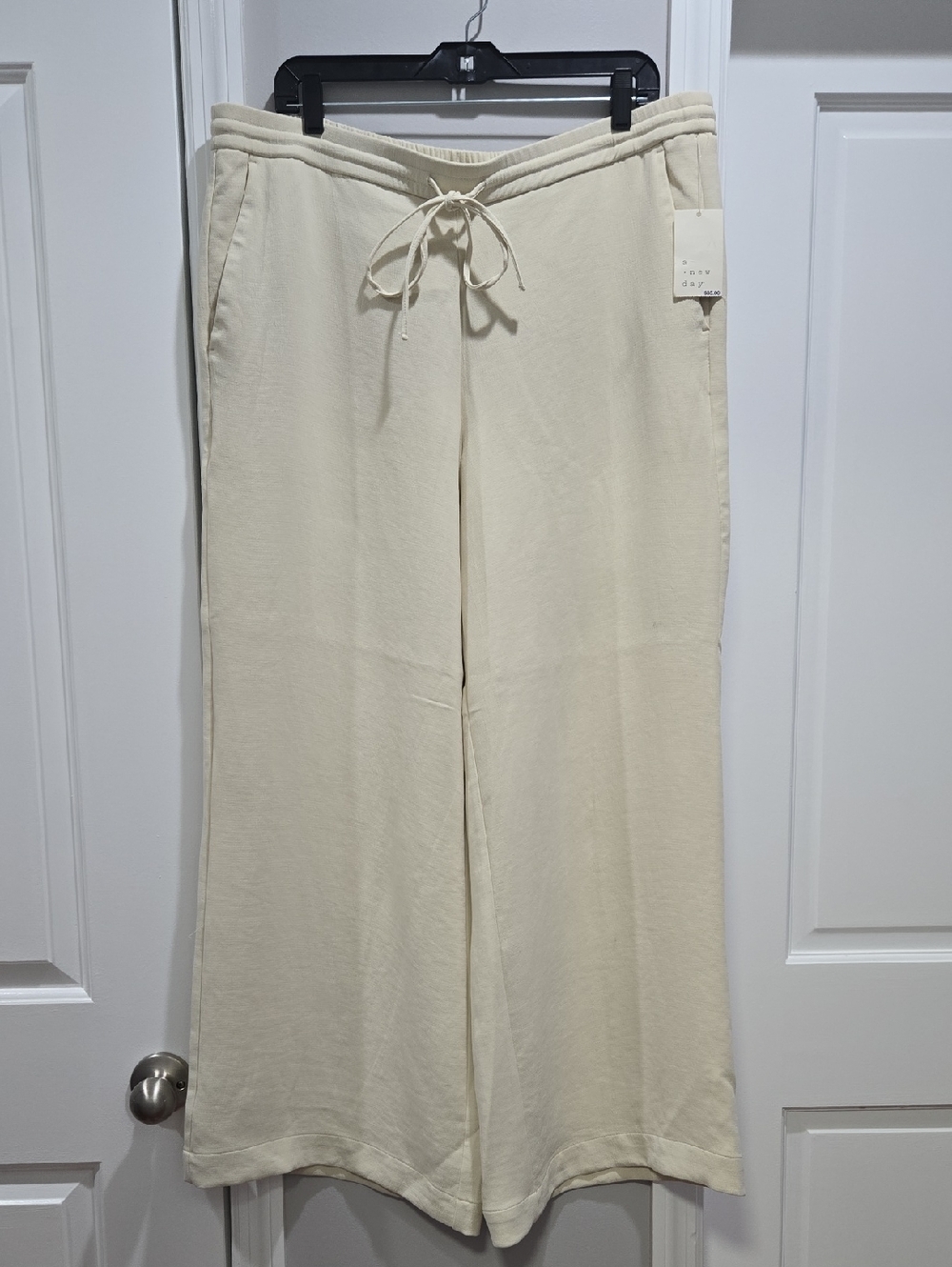 a new day Cream Casual Straight-Leg Pants - Picture 4 of 13